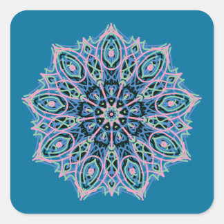 Mandala. Square Sticker