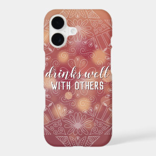 Mandala Star Bokeh Typography Elegant Drinks Well