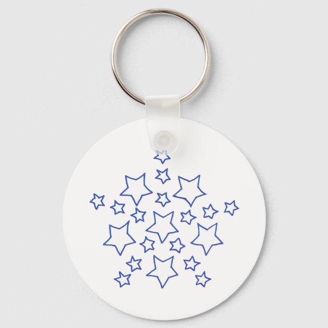 Mandala Star of stars pattern, key chains (Front)