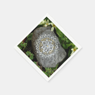 Mandala Stone Photo Paper Napkins