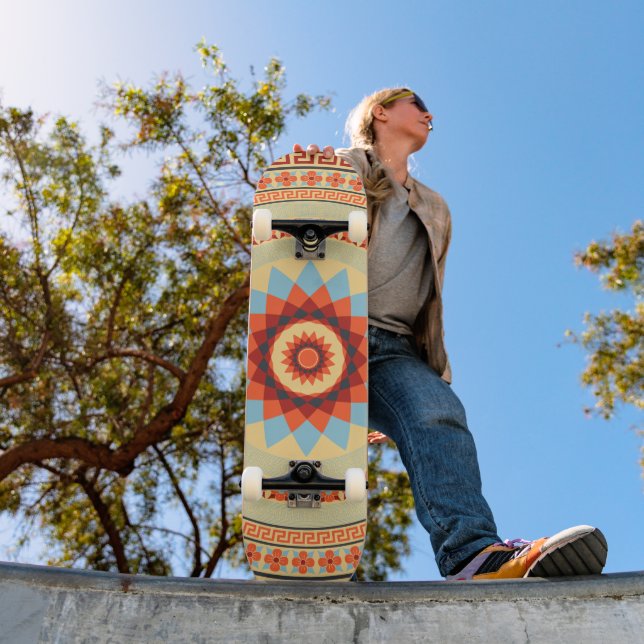 Mandala Style Design #4 Skateboard (Outdoor 1)