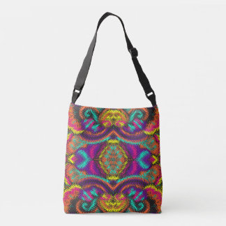 Mandala style watercolor multiple colours pattern crossbody bag