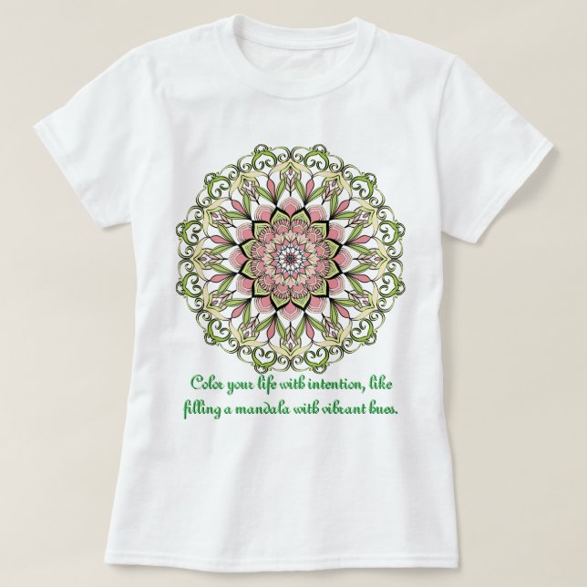 Mandala sur T-shirt (Design devant)