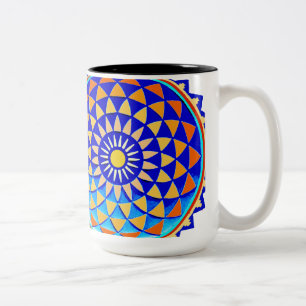 Mandala Symbol of Perfection Two-Tone Coffee Mug