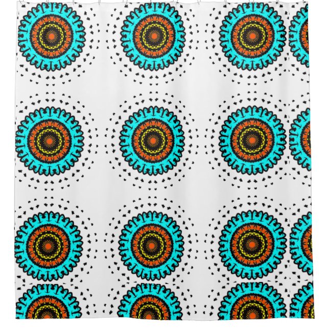 Mandala Teal Orbit (Front)