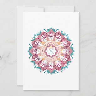 mandala thank you card