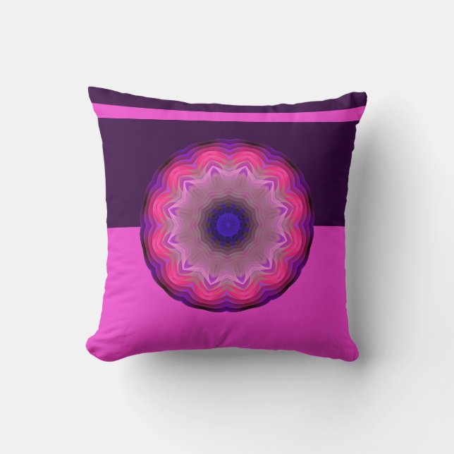 Mandala Throw Pillow (Front)