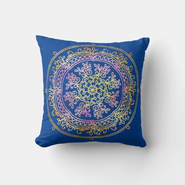 Mandala Throw Pillow (Front)