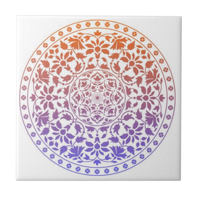 mandala tiles colourful  (Front)