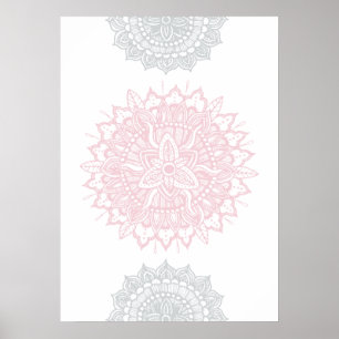Mandala Tracery Ornament Poster