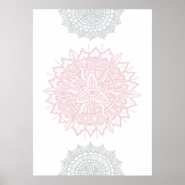 Mandala Tracery Ornament Poster (Front)
