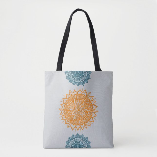 Mandala Tracery Ornament Tote Bag (Front)