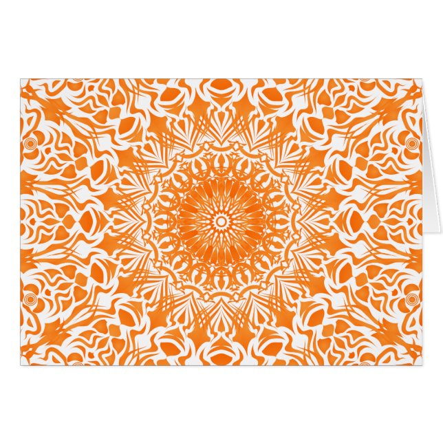 Mandala Tribal Orange (Devant horizontal)