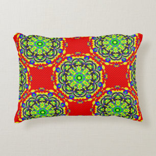 Mandala Tribal: Vintage Seamless Illustration Accent Pillow
