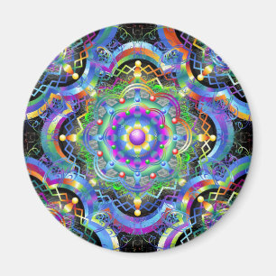 Mandala Universe Colors Magnet