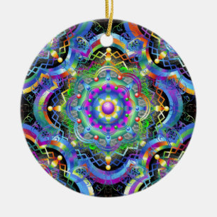 Mandala Universe Colours Ceramic Ornament
