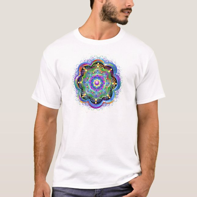 Mandala Universe Colours T-Shirt (Front)