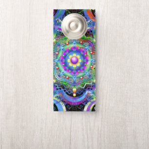 Mandala Universe Psychedelic Colours Door Hanger