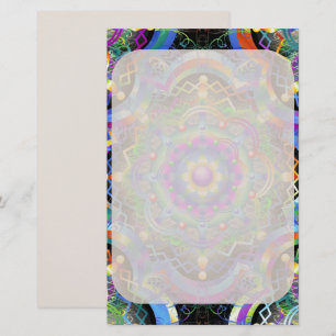 Mandala Universe Psychedelic Colours Stationery