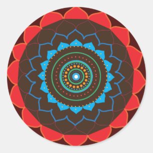 Mandala Vector Art Drawing Sticker