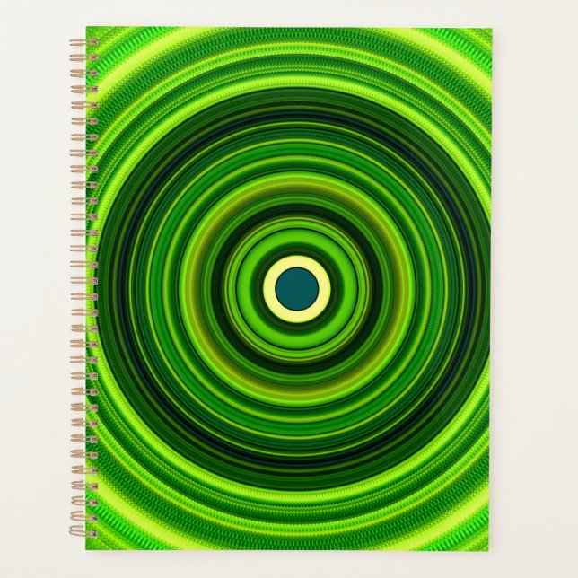 Mandala vert géomagnétique (Devant)