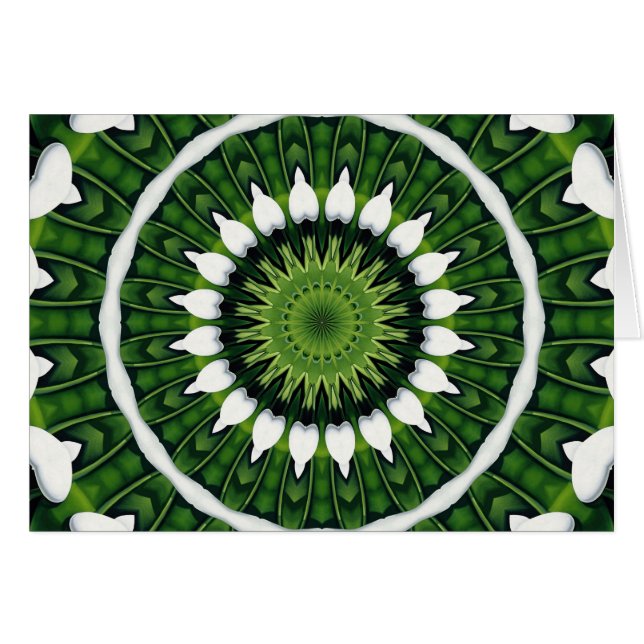 Mandala vert tropical (Devant horizontal)
