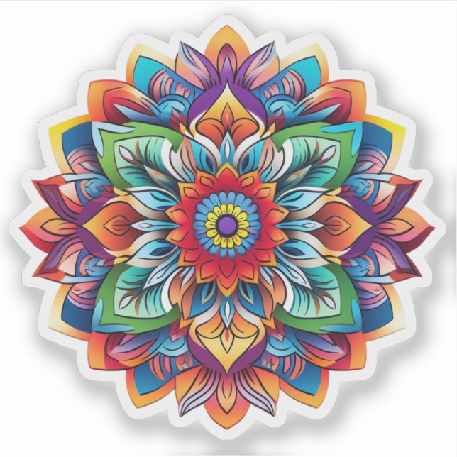 Mandala vinyl sticker (Front)