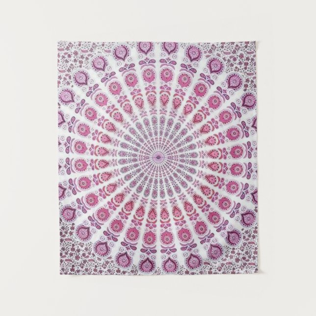 Mandala violet Tapisserie bohème mur pendants (Devant)