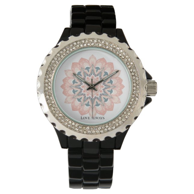 Mandala Wall Clock – Arabesque Art Watch (Front)