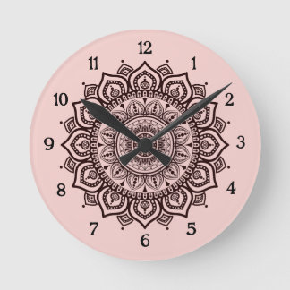 Mandala Wall Clock Elegant Spiritual Home Decor