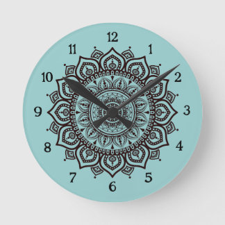 Mandala Wall Clock Elegant Spiritual Home Decor