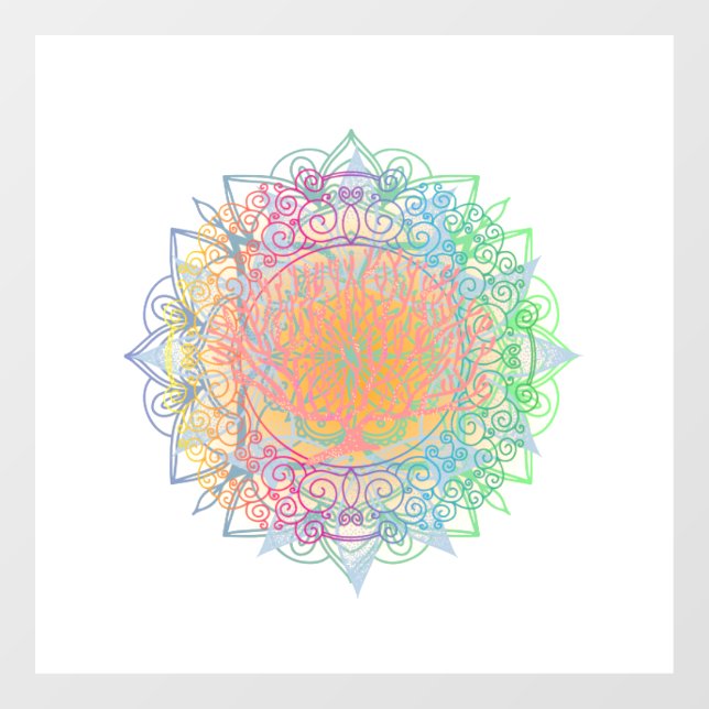 Mandala Window Cling (Sheet)