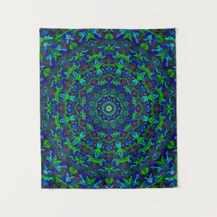 Mandala with Detailed, Intricate Lotus Design, in Tapestry
