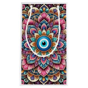Mandala with evil eye small gift bag