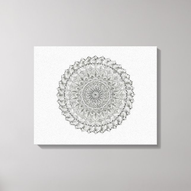 Mandala World Canvas Print (Front)