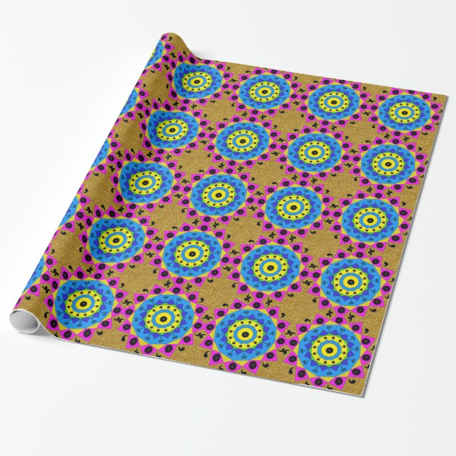 Mandala Wrapping Paper (Unrolled)