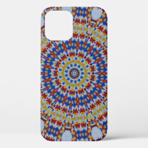 Mandala yellow blue Case-Mate iPhone case