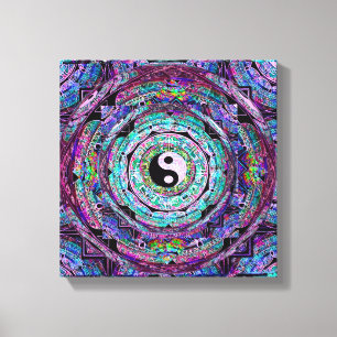 Mandala Yin Yang Canvas Print