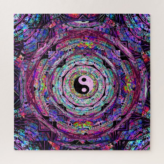 Mandala Yin Yang Jigsaw Puzzle (Vertical)