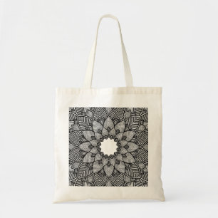 Mandala Yoga Instructor Lotus Flower Vintage Tote Bag