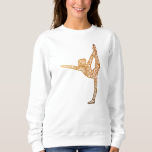 Mandala Yoga Pose Mandala Line Art Mandala Sweatshirt