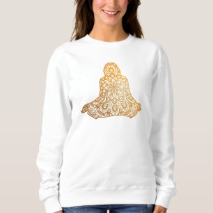 Mandala Yoga Pose Mandala Line Art Mandala Sweatshirt