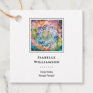Mandala Zen Reiki Yoga Massage Sacred Spiritual Favour Tags