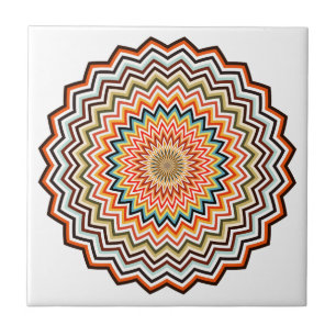 Mandala Zigzag Pattern Tile