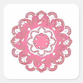 mandala Zoom toy Square Sticker