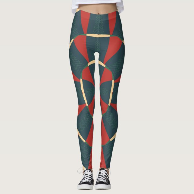 Mandalaic kaleidoscope leggings (Front)