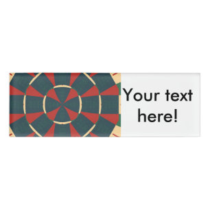 Mandalaic kaleidoscope name tag