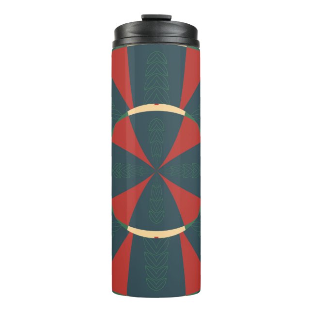 Mandalaic kaleidoscope thermal tumbler (Front)