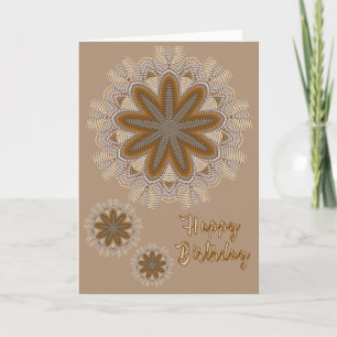 Mandalas Anniversaire Carte de voeux pliée