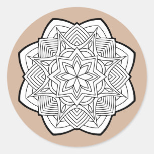 Mandalas Classic Round Sticker